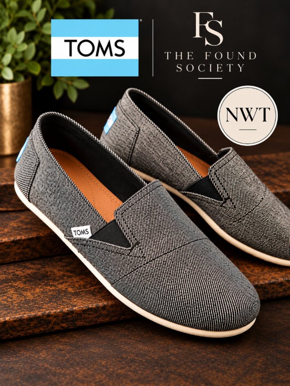 TOMS Redondo Slip-On Flats — New With Tags